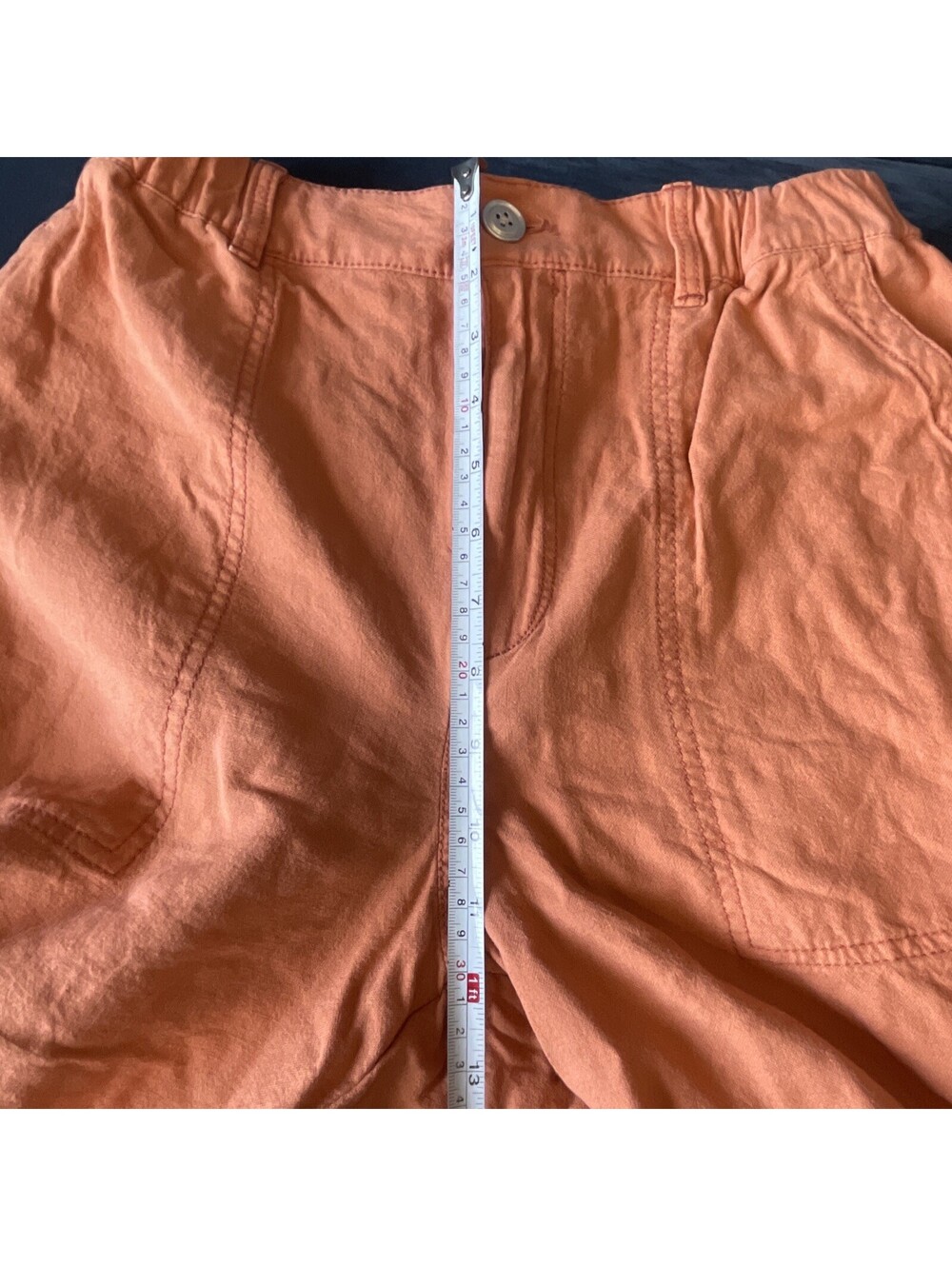 Pilcro Orange Wide-Leg Linen Pants - Picture 14 of 15